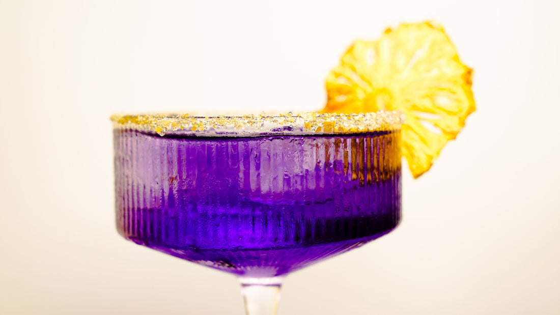 Ginista cocktail rimming salts and sugars on cocktail glasses