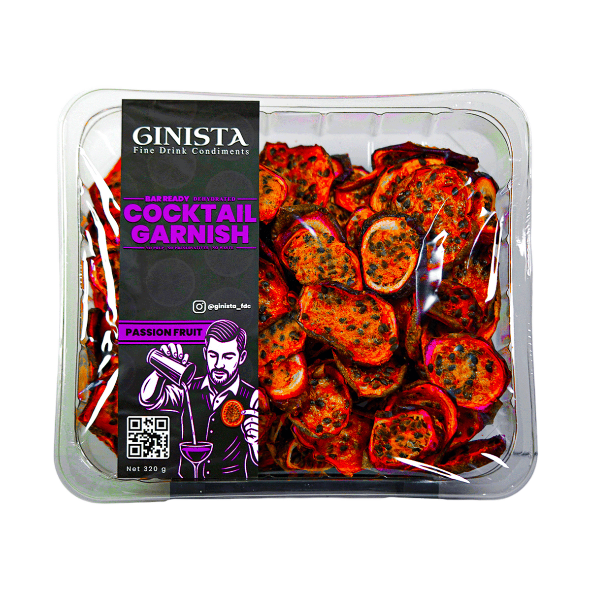 Dried Passion Fruit Tray 320g